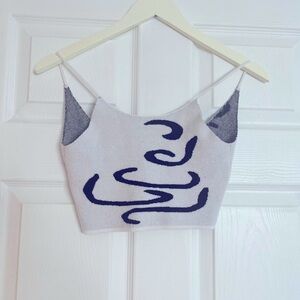 Stylish Gray and Black Women's Top